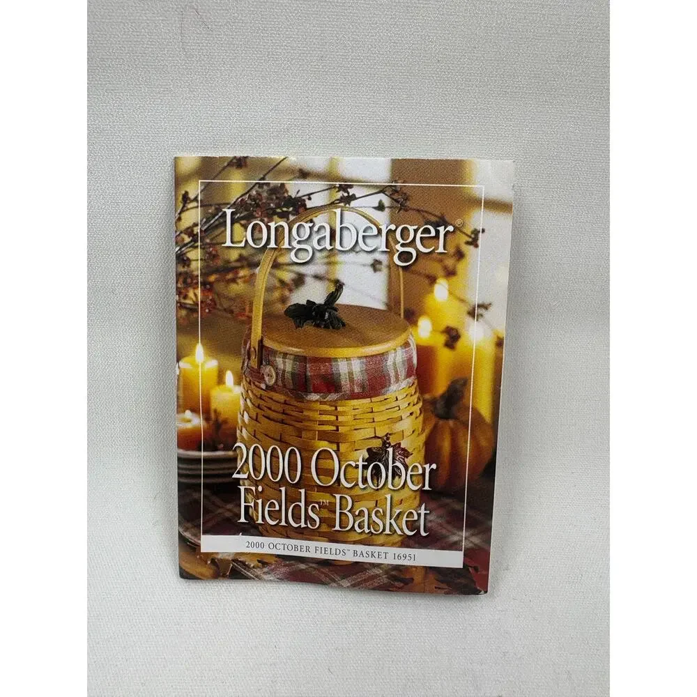 Vtg Longaberger 2000 October Fields Basket
